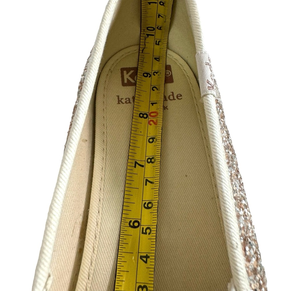 Keds Kate Spade Rose Gold/ Champagne Cream Double Decker SlipOn Sneaker Size 8.5 - Picture 15 of 16
